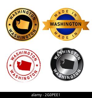 Washington State Seal Stamp Stock Vector Image & Art - Alamy