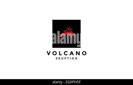 Vector abstract exploding volcano symbol Stock Vector Image & Art - Alamy