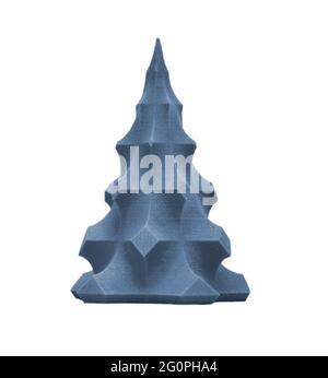 Object printed by 3d printer. Isolated on white background. Stock Photo
