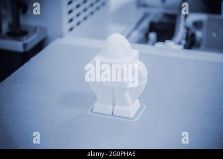 Object printed by 3d printer. Object created three-dimensional on 3d printer. Stock Photo