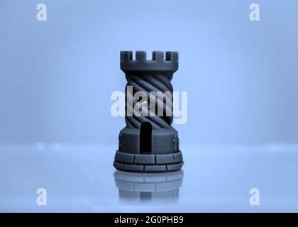 One object photopolymer printed on a 3d printer. Stock Photo
