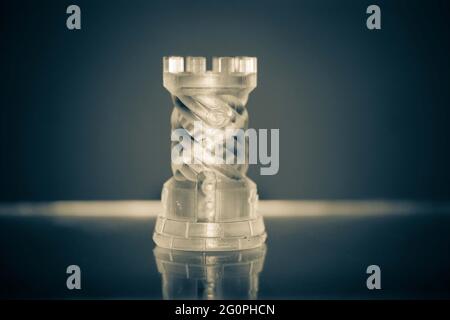 One object photopolymer printed on a 3d printer. Stock Photo