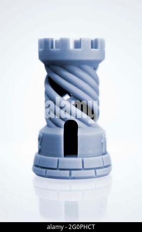One object photopolymer printed on a 3d printer. Stock Photo