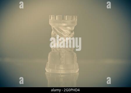 One object photopolymer printed on a 3d printer. Stock Photo