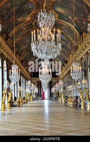 FRANCE, YVELINES (78) DOMAINE DE VERSAILLES, THE PALACE, THE HALL OF MIRRORS