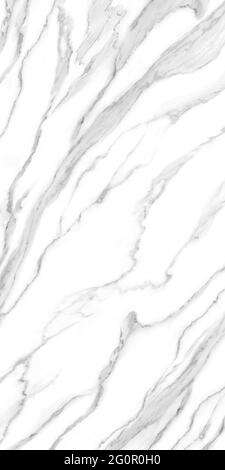 white color polished finish statuario marble design for ceramic floor and wall tiles Stock Photo