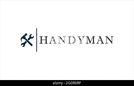 Handyman labels badges Carpentry related vintage icon logo vector illustration. Stock Vector