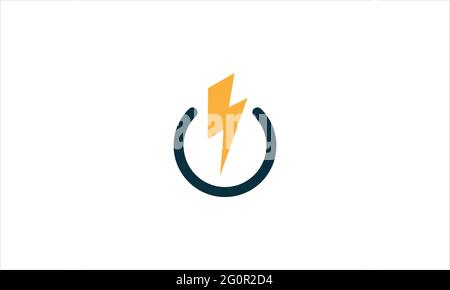 Lightning Electric Icon Vector Illustration template  design Stock Vector
