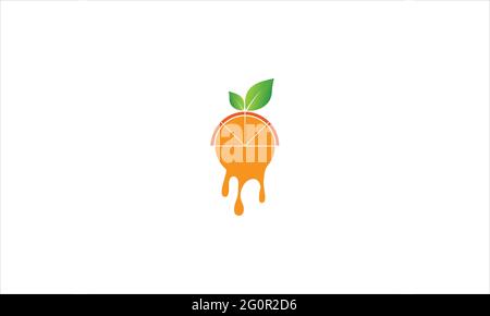 Fresh Lemon fruit  Juice icon Logo design vector illustration Stock Vector
