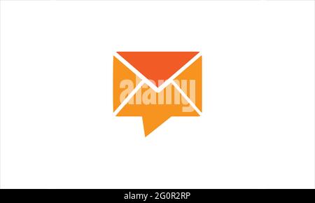 Envelope mail icon simple design illustration vector template illustration Stock Vector