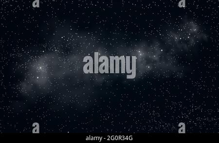 Space background. Shining stars and nebula. Night starry sky. Star nebula. Stock Vector