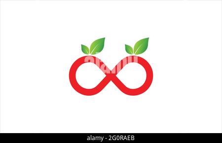 Infinity Eco Logo design illustration vector template  illustration Stock Vector