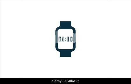 Digital smart watch  icon logo design illustration vector Stock Vector