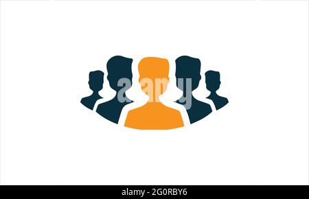 Client Group icon  Logo design illustration vector template Stock Vector