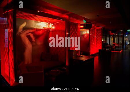 China, Shanghai, the Bar Rouge, 18 Bund Stock Photo