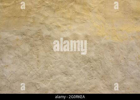 Beige wall background, plaster rough texture Stock Photo