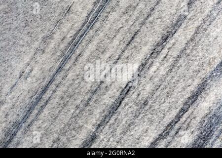 black and white marble slab texture with diagonal striped pattern and background. Stock Photo
