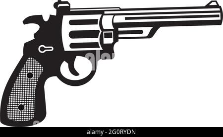 gun logo design vector template Stock Vector