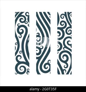 Vine abstract backgrounds. Floral pattern drawings. Banner, booklet and leaflet background. Part of set. Stock Vector