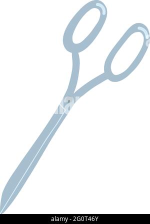 Yarn scissors and threads colorful flat vector illustration. Needlework, tools for sewing and knitting collection. Stock Vector