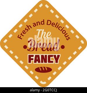 Retro bakery label. Vector Illustration isolated on white. Stock Vector