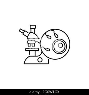 In vitro fertilization olor line icon. Pregnancy. Pictogram for web page, mobile app, promo. UI UX GUI design element. Editable stroke. Stock Vector