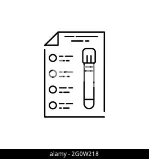 Medical analysis olor line icon. Pregnancy. Pictogram for web page, mobile app, promo. UI UX GUI design element. Editable stroke. Stock Vector