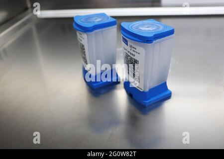 Gene-Xpert, a CBNAAT (catridge based nucleic acid amplification test) is a widely accepted diagnostic test for Tuberculosis. This test is a rapid diag Stock Photo