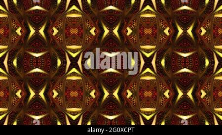 Golden abstract background. Abstract seamless pattern for wallpaper, backdrop, banner, template, illustration, fabric and other designs. 4K. 3D. Gold. Stock Photo
