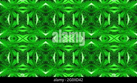 Green abstract background. Abstract seamless pattern for wallpaper, backdrop, banner, template, illustration, fabric and other designs. 4K. 3D. Stock Photo