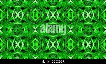 Green abstract background. Abstract seamless pattern for wallpaper, backdrop, banner, template, illustration, fabric and other designs. 4K. 3D. Stock Photo