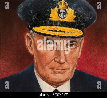 ROYAL NAVY ADMIRAL SIR JAMES EBERLE. PORTSMOUTH 1981 Stock Photo - Alamy