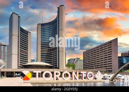 New City Hall in Toronto, Canada Stock Photo