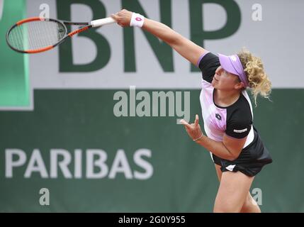 Anna-Lena Friedsam of Germany during day 5 of the French Open 2021, Grand Slam tennis tournament on June 3, 2021 at Roland-Garros stadium in Paris, France - Photo Jean Catuffe / DPPI / LiveMedia Stock Photo