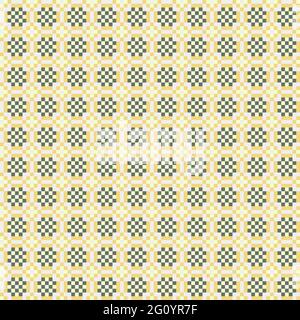 Abstract Cross-Pattern Dotted generative computational art illustration Stock Vector