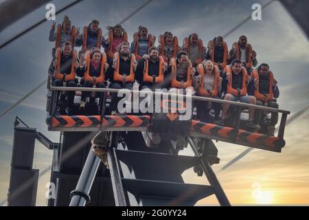 Oblivion The worlds first vertical drop rollercoaster At Alton