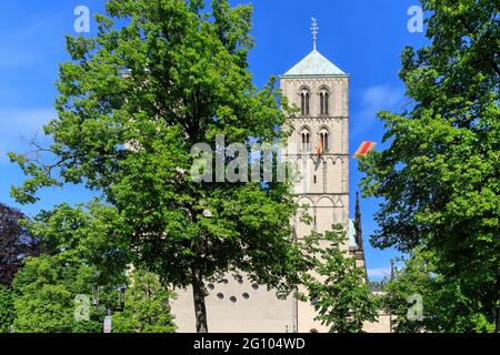 Münster Cathedral or St.-Paulus-Dom, Roman Catholic landmark church in Muenster, NRW, Germany Stock Photo