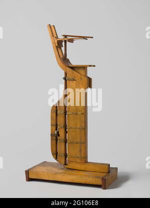 Model of a Stern with Lumley's Patent Rudder, Black and pink model of ...