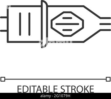 Tattoo cartridge linear icon Stock Vector