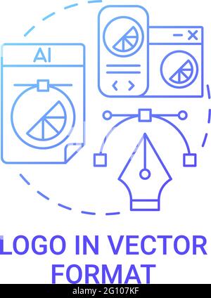 Logo in vector format concept icon Stock Vector