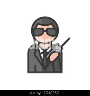 Boyguard avatar. Security man. Profile user, person. People icon ...
