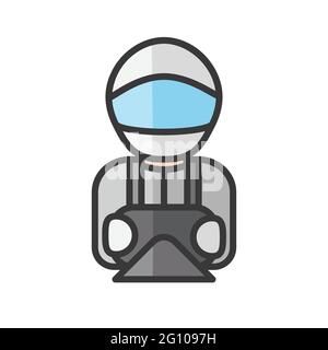 Car racing driver avatar. Profile user, person. People icon. Vector ...