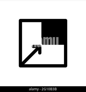 Image resizer icon glyph style Stock Vector