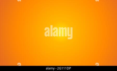 Orange yellow radial gradient abstract background. Copy space empty background Stock Photo
