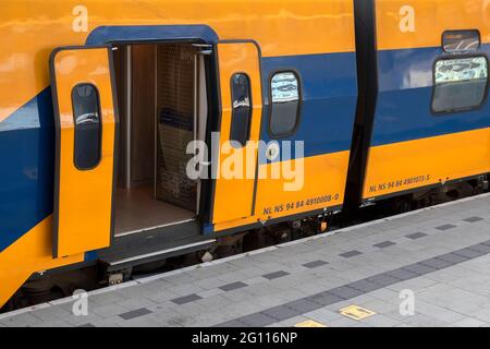 Open Door Train At Amsterdam The Netherlands 25-9-2020 Stock Photo