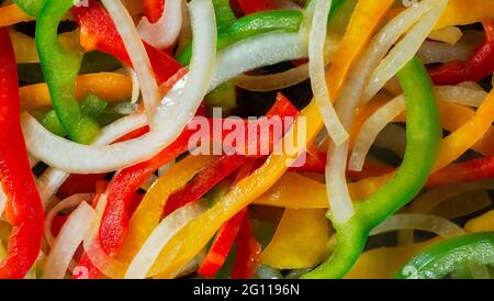 sliced vegetables Stock Photo