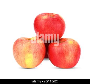 Fuji Apple isolated on white background Stock Photo