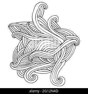 abstract doodle coloring pages