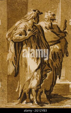 The Apostles Peter and John, Ugo da Carpi (Carpi near Ferrara c. 1480