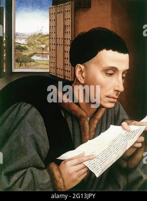 Rogier Van Der Weyden -  Saint Ivo 1450 Stock Photo